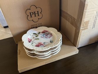 Floral Lunch Plates