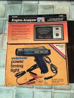 Auto tune power timing light and Sears Engine Analyzer