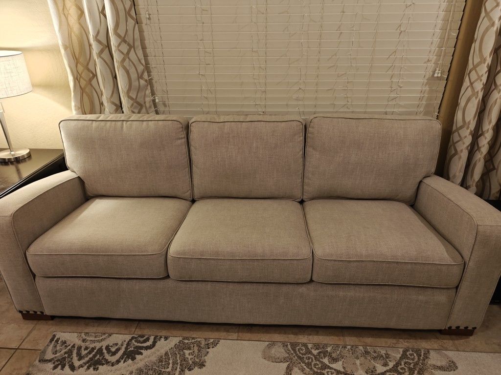 Two Drexel Fabric Sofas