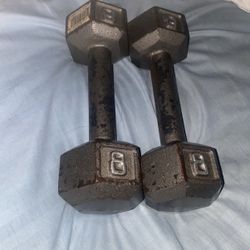 8 Pound Dumbbells