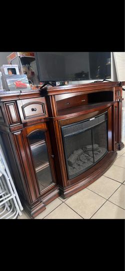 Electric Fireplace TV Stand Entertainment Center