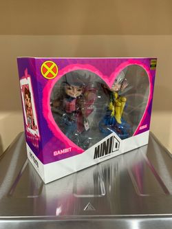 Iron Studios Minico X-men Gambit Rogue Valentines Hearts Set