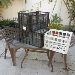 4 Storage Crate Bundle $10 Takes In All Or $3 Each 