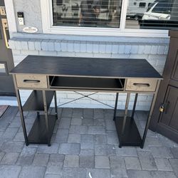Black Desk With Drawers 