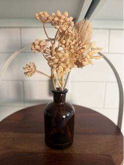 Hearth & Hand, Fall faux floral in glass vase