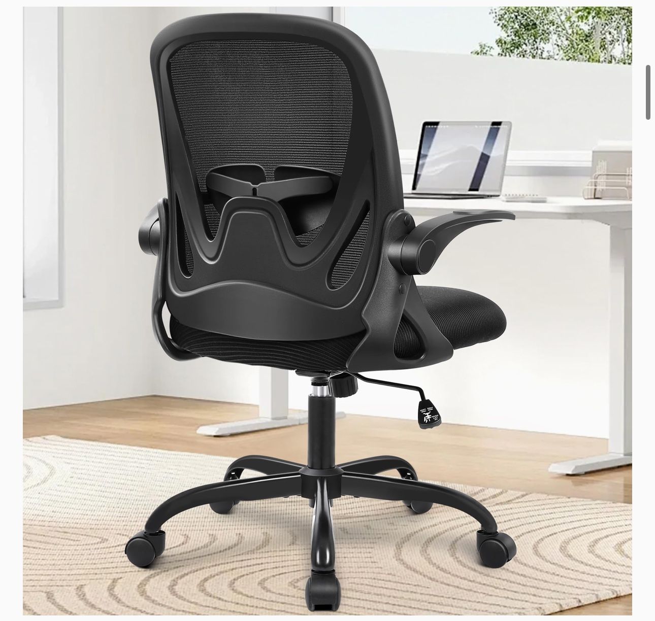 Primy Office Chair Ergonomic Desk Chair with Flip up Armrests