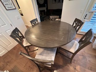 Grey 7-piece Counter Height Dining Set