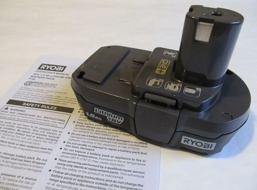 RYOBI Battery 18V One+ 1.5Ah GENUINE OEM Lithium Ion P189 NEW!