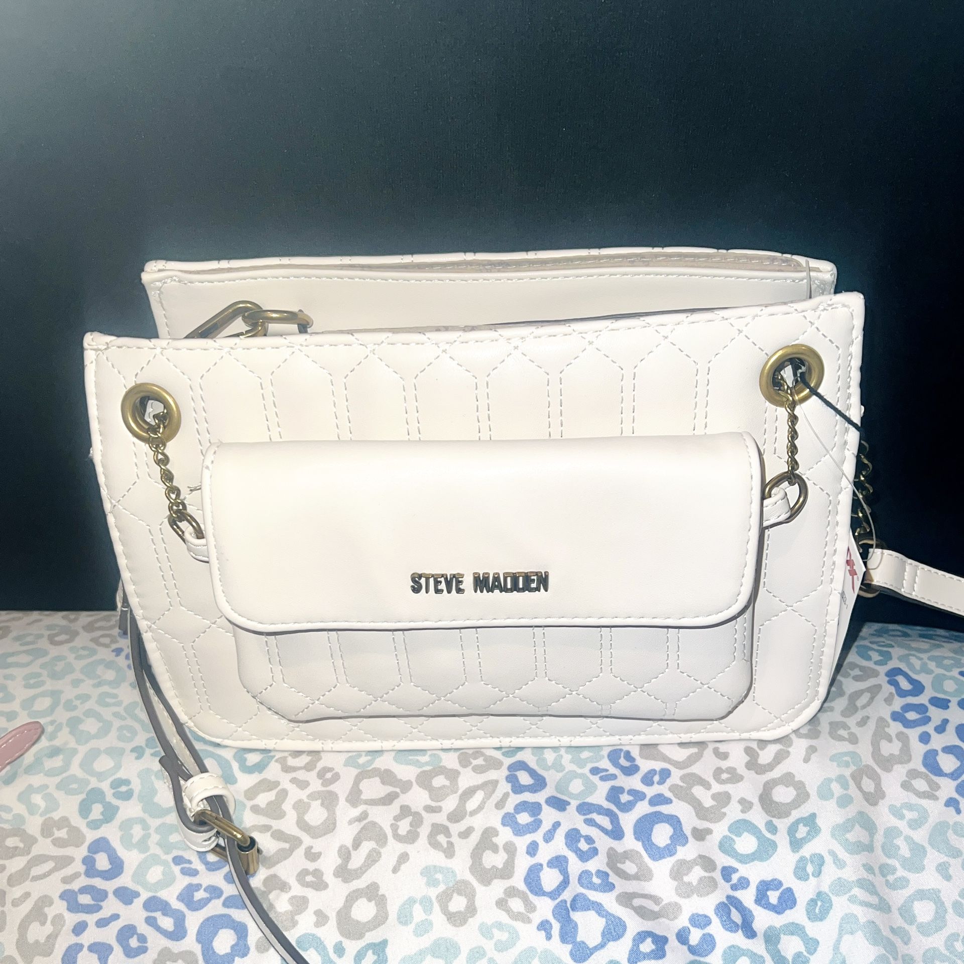 New White Steve Madden Purse Crossbody Bag