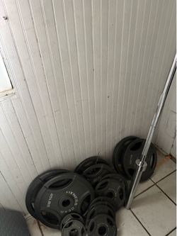300 Pound Olympic Weight set.