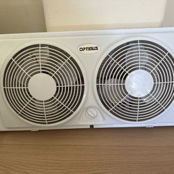 Optimus Twin Window Fan, pick up in Temple city