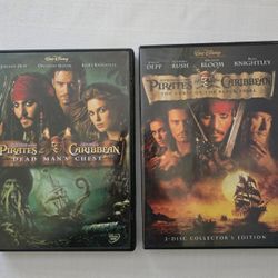 Pirates Of The Caribbean  DVD'S 