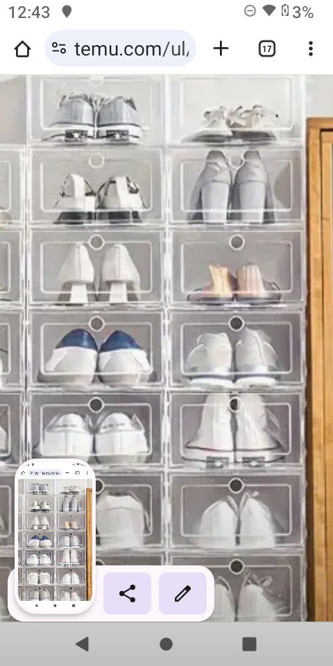 Clear Shoe Boxes 