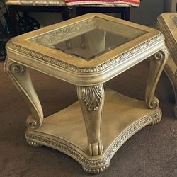 3 Piece Matching Living Room Table Set - Coffee Table + 2 End Tables