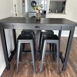 IKEA Nordviken Dining Table With Stools