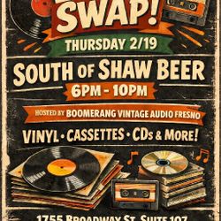Vinyl Swap at South of Shaw Beer Co 2/19