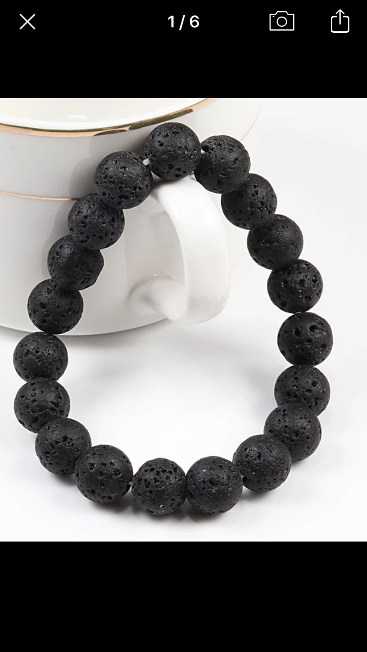 Lava Rocks oil diffuser bracelet