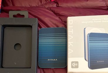 PITAKA Qi2 Magnetic Power Bank 5000mAh 15W MagSafe Aramid Fiber Open Box