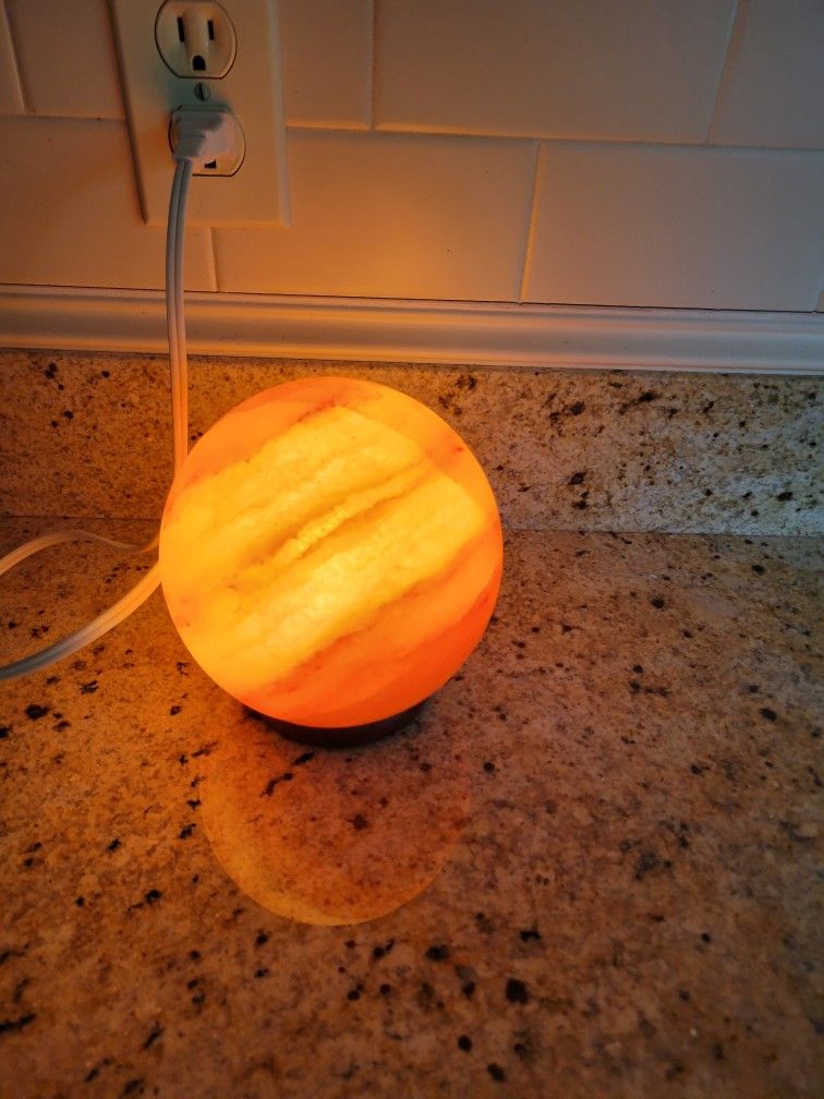 Salt Lamp. (Not For Use Where Pets Might Lick It)