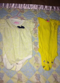 Baby girl Yellow newborn & 0-3 month onesies