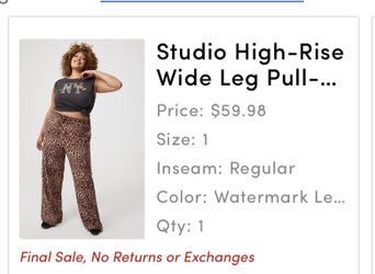 Torrid pull up pants - leopard