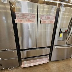 Samsung 4 Door Refrigerator 36 Inch Wide Stainless Steel With 2 Pull Out Freezer Drawers