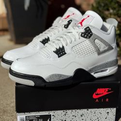 Jordan 4 white cement 