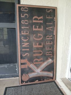 Krueger beer sign 20
