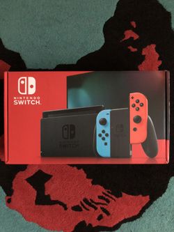 NINTENDO SWITCH NEON JOY-CONS RED AND BLUE V2 BRAND NEW