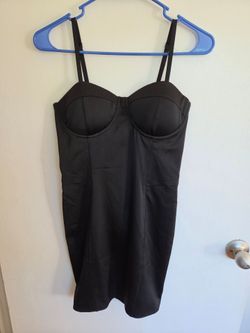 Black corset dress