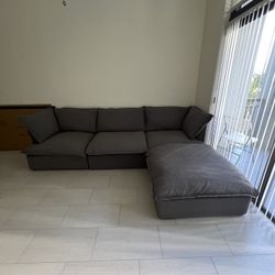 Gray Cloud Sectional (Brand New)