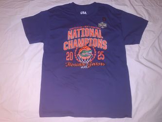 University of Florida Gators NCAAM 2025 Men’s Basketball Champions CSA Blue Shirt; Men’s L