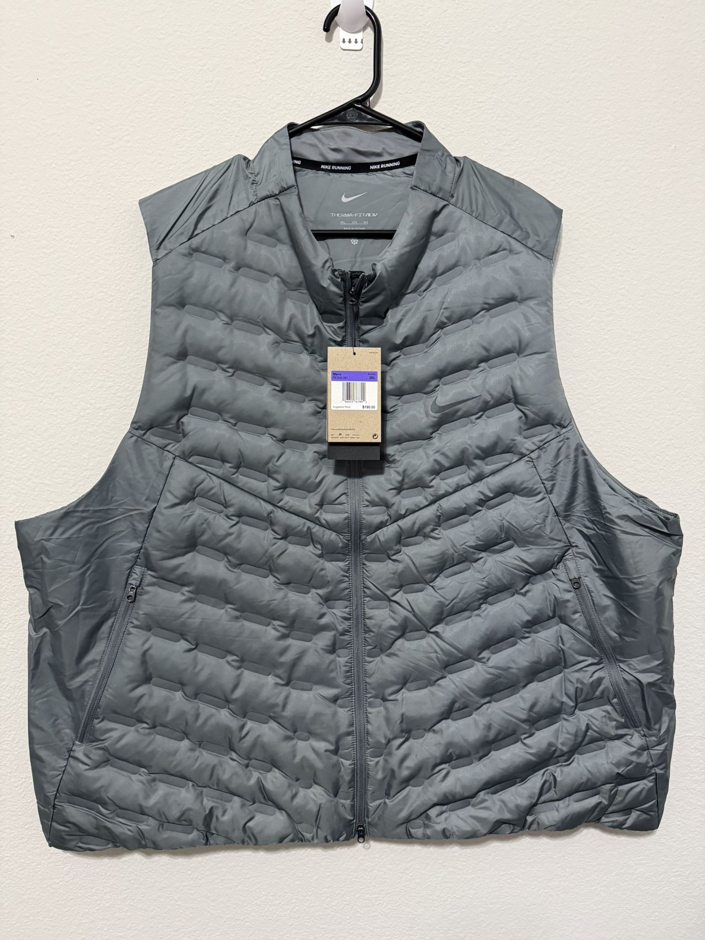 Nike Therma-FIT ADV Repel AeroLoft Down Running Vest Men Sz 3XL (FB7542-084) New