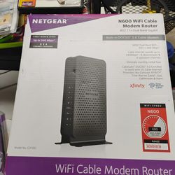 NETGEAR N600 WiFi Cable Modem Router, Model No. C3700