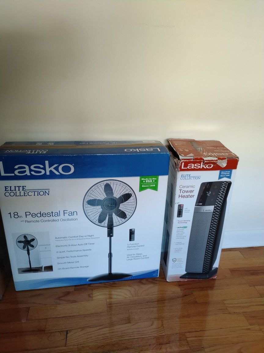 Lasko Tower Fan + Tower Heater