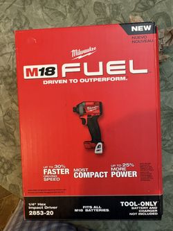 Milwaukee 1/4 M18 Hex Impact Driver Tool Only