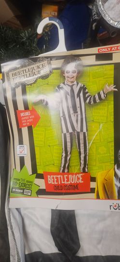 Brand new Beetlejuice Child Halloween Costume Large