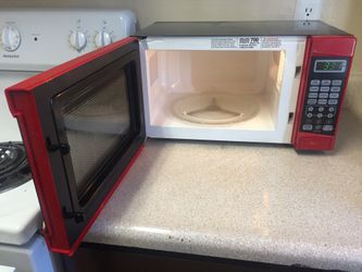 Mainstays red microwave outlet