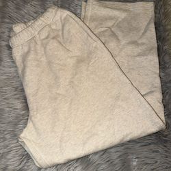 Skims Cotton Fleece Straight Leg Pants 