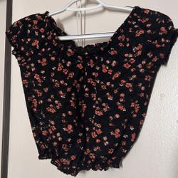 Flowery Top - Size (XS)