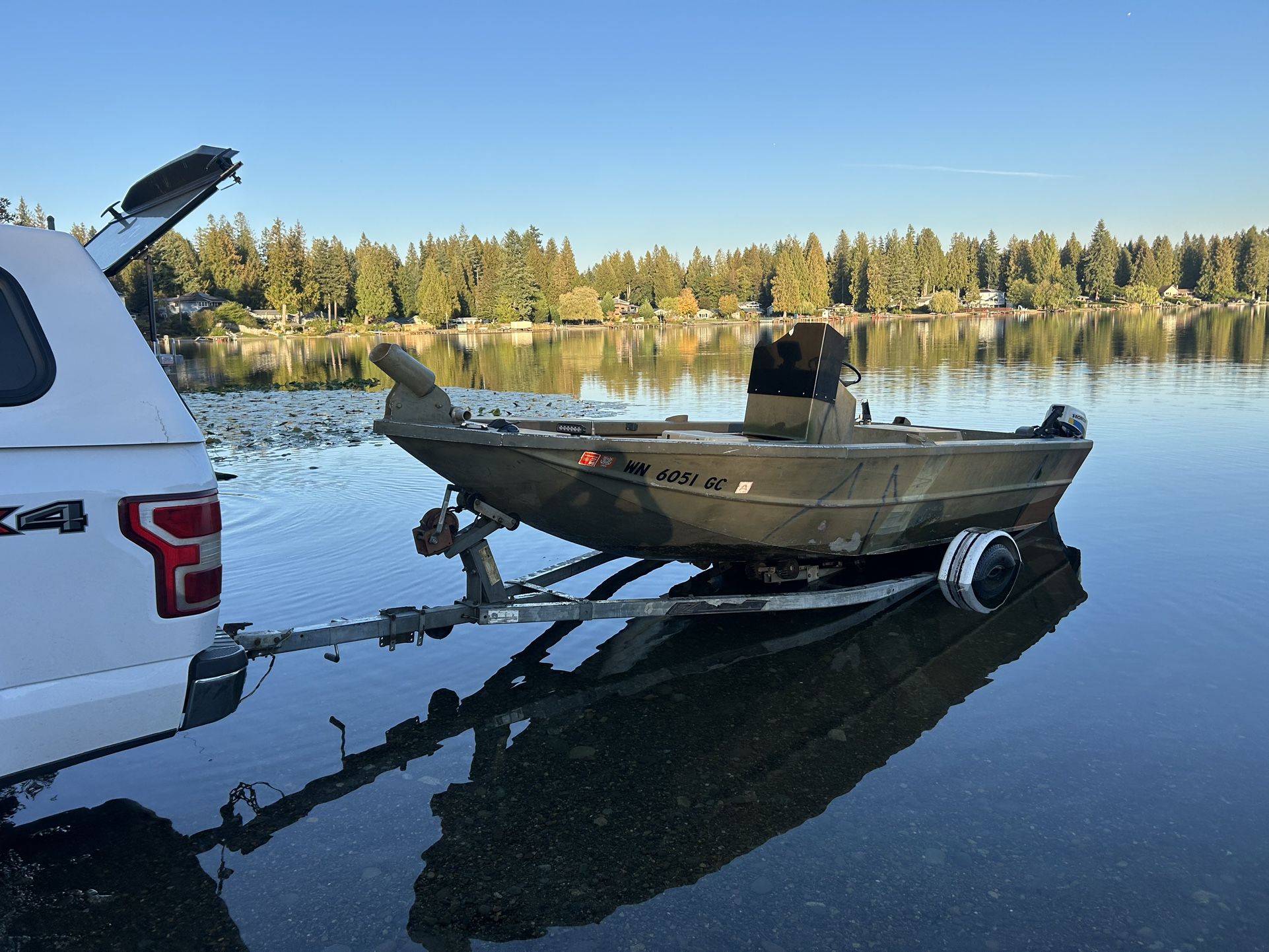 17.5’ Aluminum Jetcraft Inboard Fishing Boat Sled