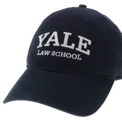 Yale university law school navy blue baseball cap hat dad adjustable cover