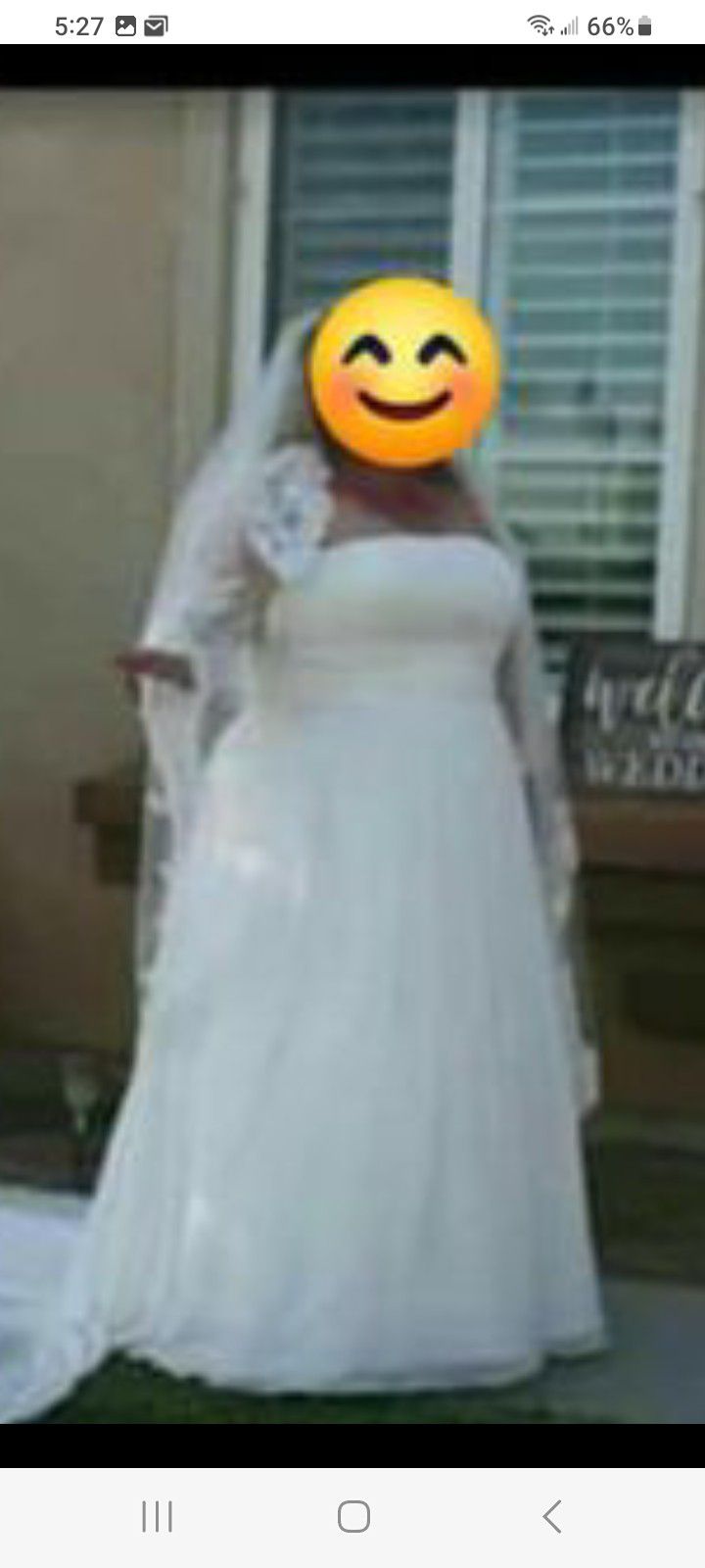 Beautiful Strapless Wedding Dress