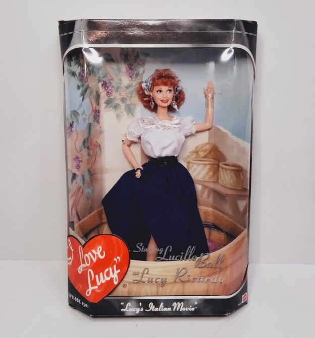 I Love Lucy Episode 150 “Lucy’s Italian Movie” Barbie Doll Mattel 25527