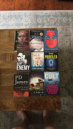 Women’s mystery/crime books