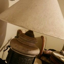 Table lamp with shade (beige)
