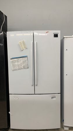 White Samsung French Door Fridge