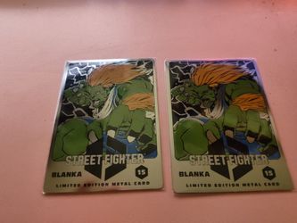 Street Fighter Blanka Silver Metal Card 15 SDCC 2024 UDON