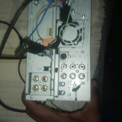 Kentwood Touch Screen Radio For Your Car It Has A Fan And A Built-in Amp Connected To It