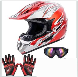 OUMURS Full face dirt bike helmet